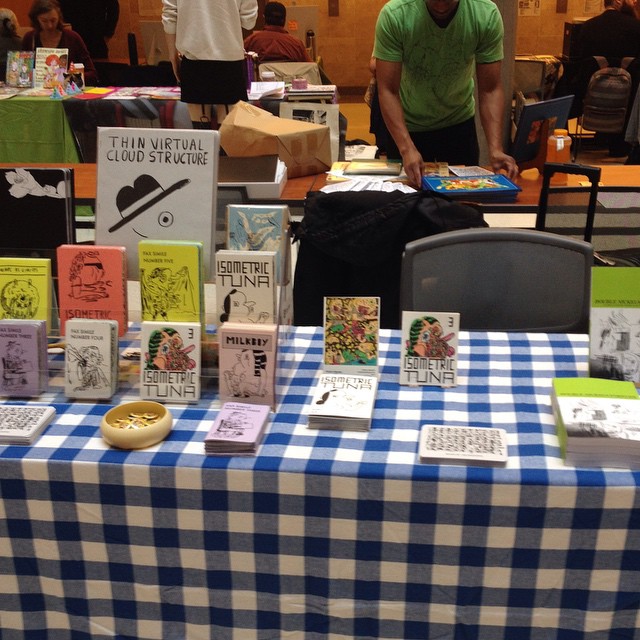 Img for set up at east bay alt book and zine fair table