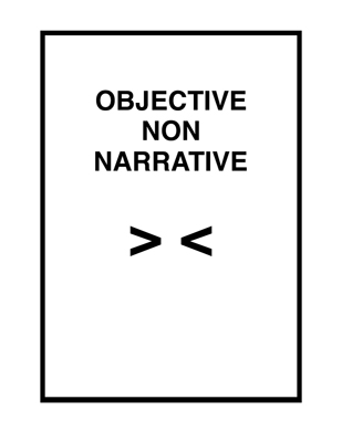 Objective Non Narrative November 2008